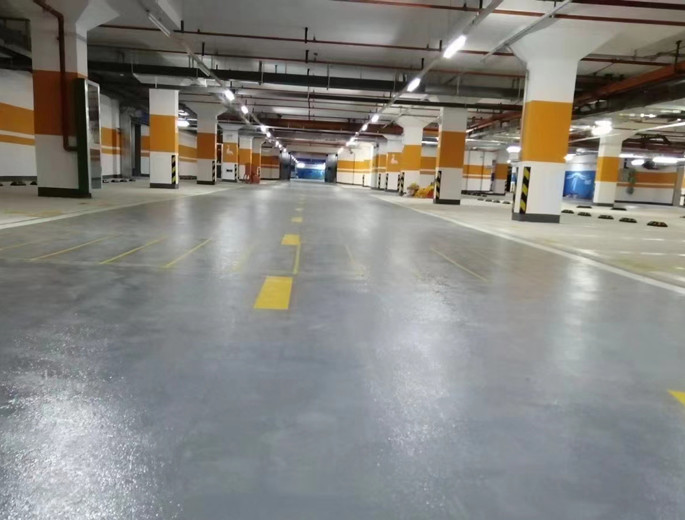 清遠(yuǎn)碧桂園燕湖里地下車庫地坪漆工程項目